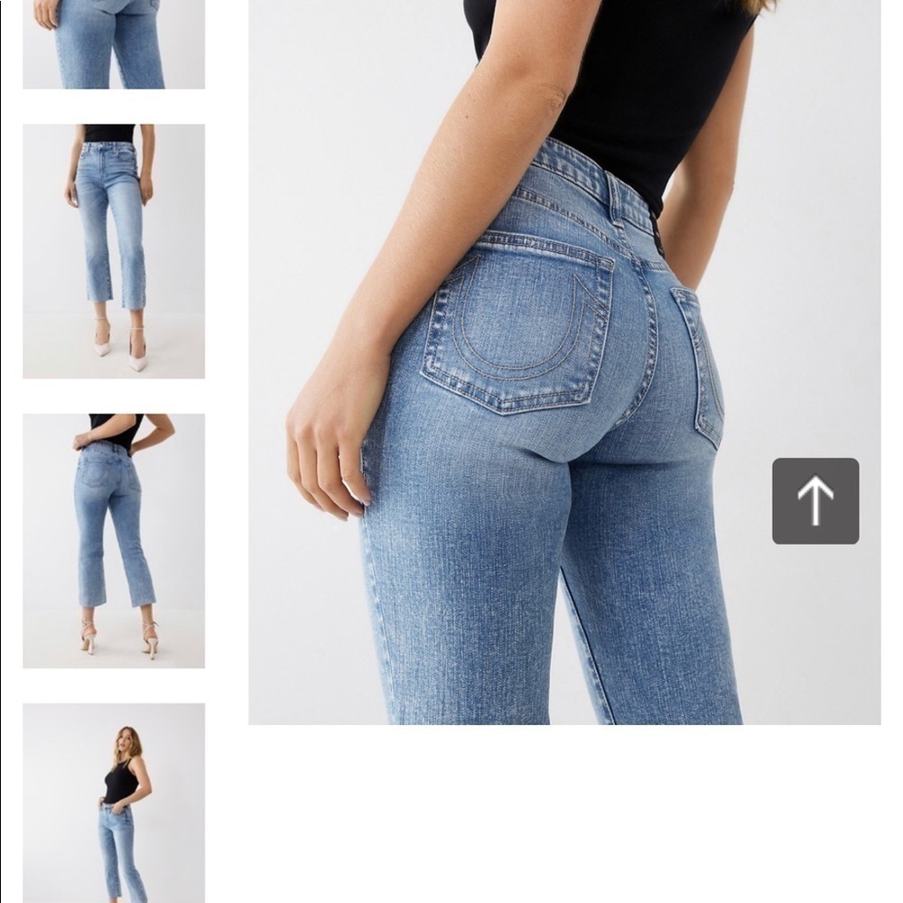 True religion jeans MARGOT  ( cropped mini boot) size 26 NWT